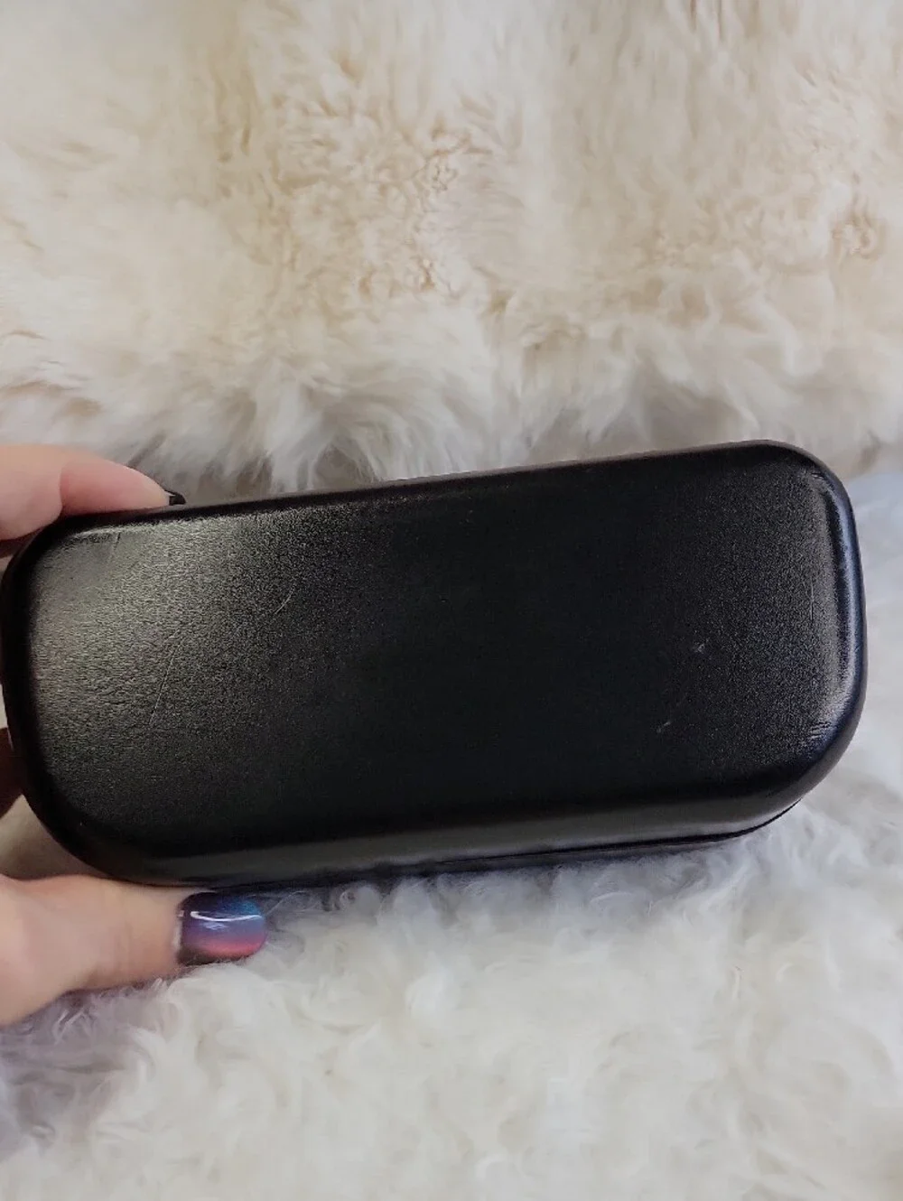 Coach Black Sunglasses Case with Gold Logo